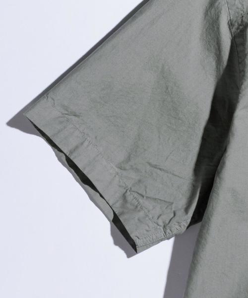 MHL.（エムエイチエル）の「【別注】 ＜MHL.＞ 16 NATURAL SHT/シャツ◆（シャツ/ブラウス・メンズ・グレー/オリーブ・LARGE/MEDIUM）」の5枚目の写真