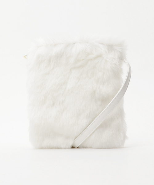 WEGO(ウィゴー)の「WEGO/ファーミニショルダーバッグ(ショルダーバッグ・レディース・サックスブルー/ライトピンク/その他2/その他1/ライトパープル/ホワイト/ブラック/ブラウン/その他3/ネイビー/パープル/ワイン/グレー/その他4/イエロー・FREE)」の21枚目の写真