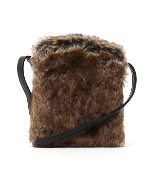 WEGO(ウィゴー)の「WEGO/ファーミニショルダーバッグ(ショルダーバッグ・レディース・サックスブルー/ライトピンク/その他2/その他1/ライトパープル/ホワイト/ブラック/ブラウン/その他3/ネイビー/パープル/ワイン/グレー/その他4/イエロー・FREE)」の15枚目の写真