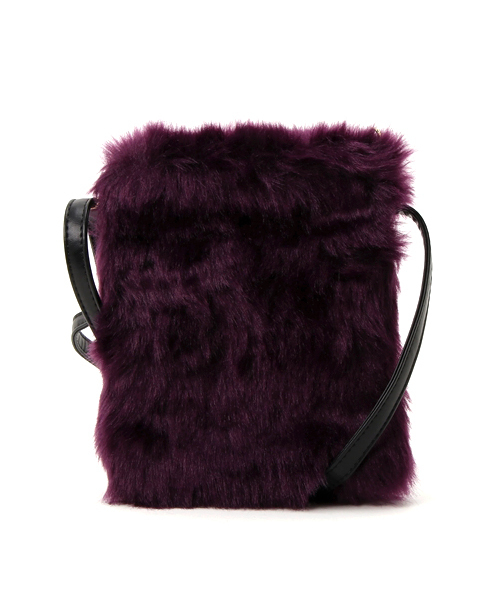 WEGO(ウィゴー)の「WEGO/ファーミニショルダーバッグ(ショルダーバッグ・レディース・サックスブルー/ライトピンク/その他2/その他1/ライトパープル/ホワイト/ブラック/ブラウン/その他3/ネイビー/パープル/ワイン/グレー/その他4/イエロー・FREE)」の8枚目の写真