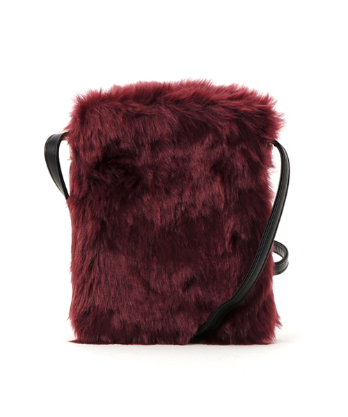 WEGO(ウィゴー)の「WEGO/ファーミニショルダーバッグ(ショルダーバッグ・レディース・サックスブルー/ライトピンク/その他2/その他1/ライトパープル/ホワイト/ブラック/ブラウン/その他3/ネイビー/パープル/ワイン/グレー/その他4/イエロー・FREE)」の11枚目の写真