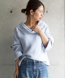 laboratory work | ストレッチエアリーオフショルプルオーバー(ニット/セーター)