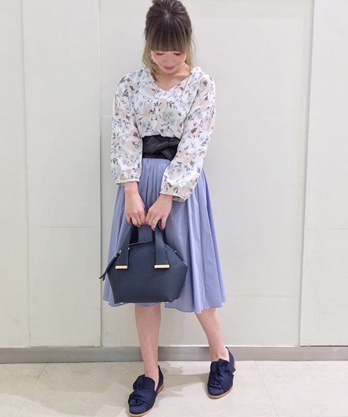 laboratory work（ラボラトリーワーク）の「ロイヤル梨地ジョーゼット花柄プリントブラウス（シャツ/ブラウス・レディース・イエロー系その他/ピンク系その他・MEDIUM）」の18枚目の写真