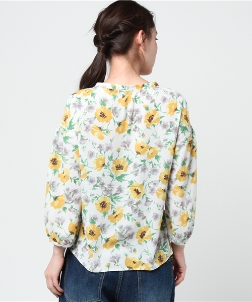 laboratory work（ラボラトリーワーク）の「ロイヤル梨地ジョーゼット花柄プリントブラウス（シャツ/ブラウス・レディース・イエロー系その他/ピンク系その他・MEDIUM）」の5枚目の写真
