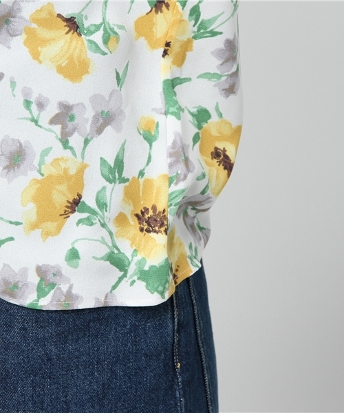 laboratory work（ラボラトリーワーク）の「ロイヤル梨地ジョーゼット花柄プリントブラウス（シャツ/ブラウス・レディース・イエロー系その他/ピンク系その他・MEDIUM）」の8枚目の写真