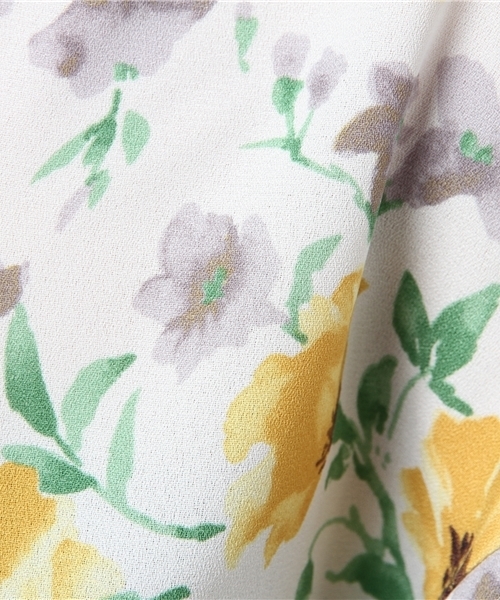 laboratory work（ラボラトリーワーク）の「ロイヤル梨地ジョーゼット花柄プリントブラウス（シャツ/ブラウス・レディース・イエロー系その他/ピンク系その他・MEDIUM）」の9枚目の写真