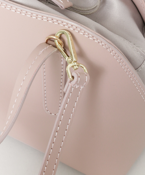 URBAN RESEARCH(アーバンリサーチ)の「 UR MILOS 2WAYミニショルダ-(ボストンバッグ・レディース・オフホワイト/ブラック/ライトピンク・ONE)」の14枚目の写真