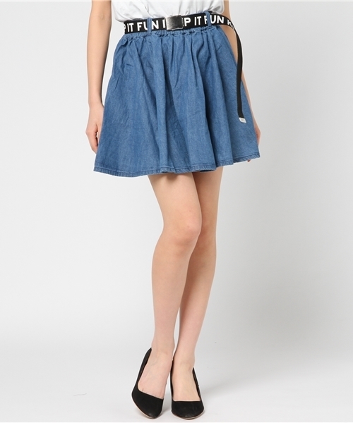 altair様★専用　D&G デニム フレアスカート ベルト付き altair様☆専用 D&G デニム フレアスカート ベルト付き