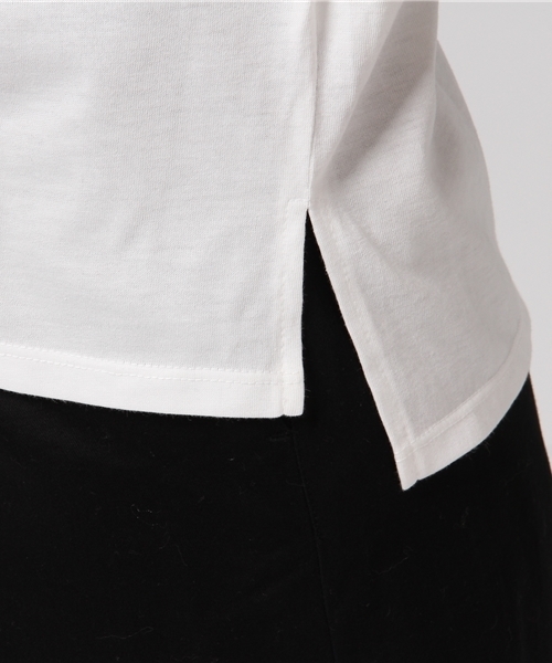 one after another NICE CLAUP(ワンアフターアナザーナイスクラップ)の「【WEB STORE限定】袖フリルTシャツ(Tシャツ/カットソー・レディース・レッド/オフホワイト/イエロー/スミクロ/パープル/ブラウン/ミント/ピンク系その他・FREE)」の14枚目の写真