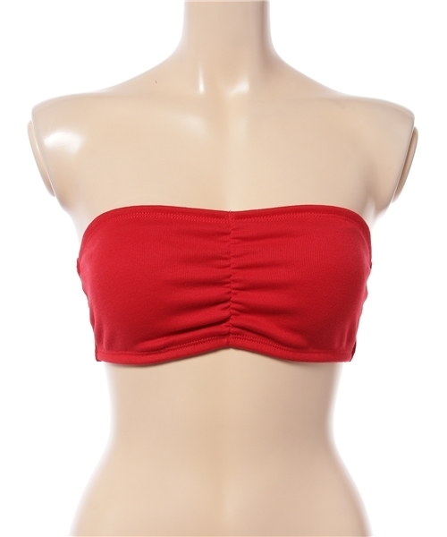 WEGO（ウィゴー）の「WEGO/カップインブラトップ（チューブトップ・レディース・オフホワイト/レッド/その他2/その他3/ブラック/その他1/その他4・MEDIUM/LARGE）」の4枚目の写真