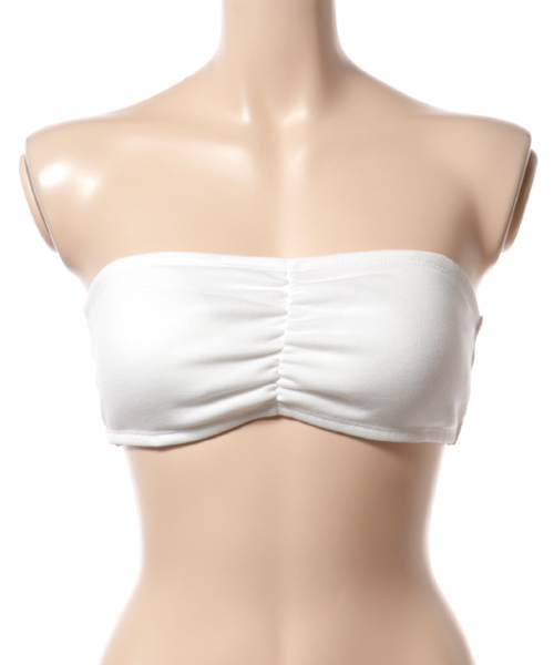 WEGO（ウィゴー）の「WEGO/カップインブラトップ（チューブトップ・レディース・オフホワイト/レッド/その他2/その他3/ブラック/その他1/その他4・MEDIUM/LARGE）」の2枚目の写真