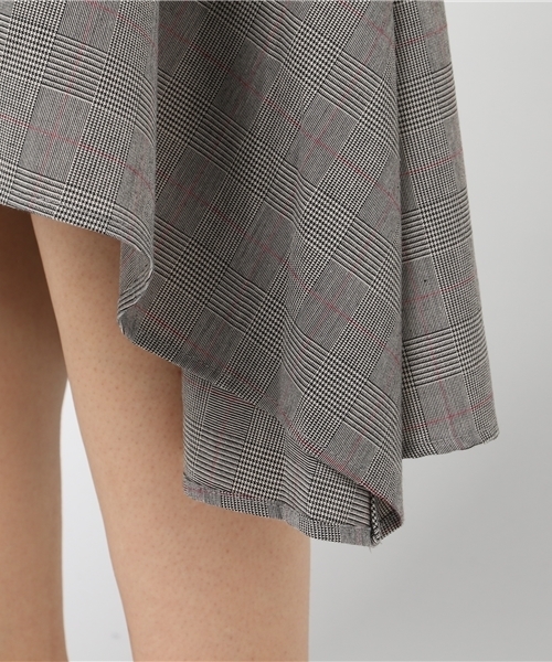 axes femme（アクシーズファム）の「ベルト付フィッシュテールスカート（スカート・レディース・ブラウン/キナリ/チャコール・MEDIUM）」の9枚目の写真