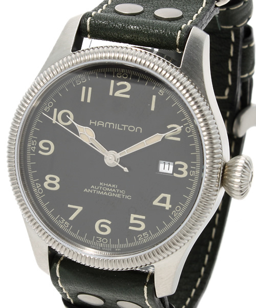 NANO universe（ナノユニバース）の「HAMILTON(ハミルトン)/ カーキチームアースオート（アナログ腕時計・メンズ・グリーン・FREE）」の4枚目の写真