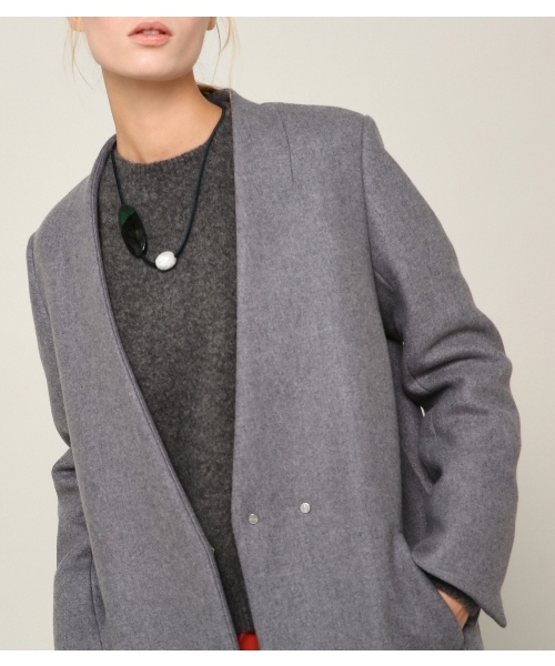 PEGGY LANA（ペギーラナ）の「Wool Coat（その他アウター・レディース・アイボリー/ブラック/グレー/ピンク・1/2）」の20枚目の写真