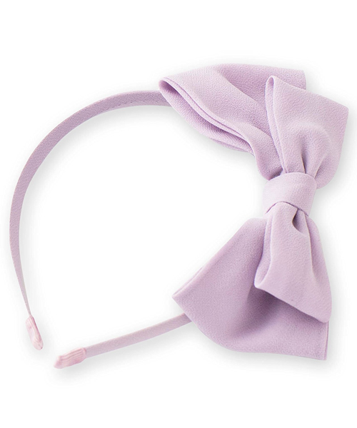 Catherine Cottage（キャサリンコテージ）の「シフォンリボンカチューシャ（カチューシャ・キッズ・ホワイト/ブラック/ネイビー/レッド/ブルー/グリーン/ライラック/ピンク/グレー・F）」の7枚目の写真