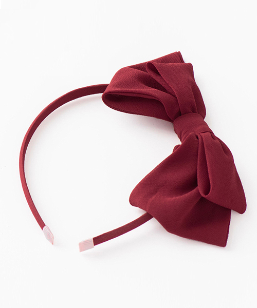 Catherine Cottage（キャサリンコテージ）の「シフォンリボンカチューシャ（カチューシャ・キッズ・ホワイト/ブラック/ネイビー/レッド/ブルー/グリーン/ライラック/ピンク/グレー・F）」の19枚目の写真