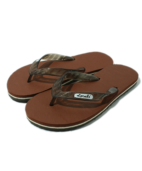 styles（スタイルス）の「Locals Beach Sandal ローカルズ ビーチサンダル カラフル（サンダル・メンズ・ホワイト/ブラウン/グリーン/イエロー/ライトグリーン/ブルー/ネイビー/レッド/ピンク/ライトブルー・23cm/24cm/26cm/27cm/28cm）」の3枚目の写真