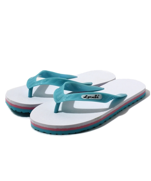 styles（スタイルス）の「Locals Beach Sandal ローカルズ ビーチサンダル カラフル（サンダル・メンズ・ホワイト/ブラウン/グリーン/イエロー/ライトグリーン/ブルー/ネイビー/レッド/ピンク/ライトブルー・23cm/24cm/26cm/27cm/28cm）」の2枚目の写真