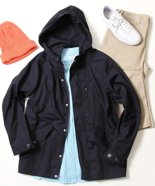 coen（コーエン）の「【18FW新色】TCボリュームネックショートモッズブルゾン（モッズコート・メンズ・オリーブ/ネイビー/ダークグリーン/ブラック・X-LARGE/LARGE/MEDIUM/SMALL）」の4枚目の写真