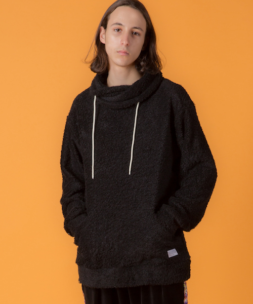 rehacer(レアセル)の「rehacer : Shaggy Pile High-necked CS(パーカー・メンズ・ブラック/ネイビー・LARGE/MEDIUM/SMALL)」の3枚目の写真