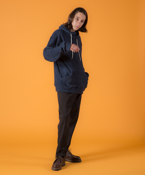rehacer(レアセル)の「rehacer : Shaggy Pile High-necked CS(パーカー・メンズ・ブラック/ネイビー・LARGE/MEDIUM/SMALL)」の13枚目の写真