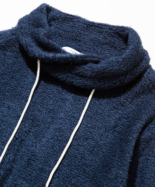 rehacer(レアセル)の「rehacer : Shaggy Pile High-necked CS(パーカー・メンズ・ブラック/ネイビー・LARGE/MEDIUM/SMALL)」の8枚目の写真