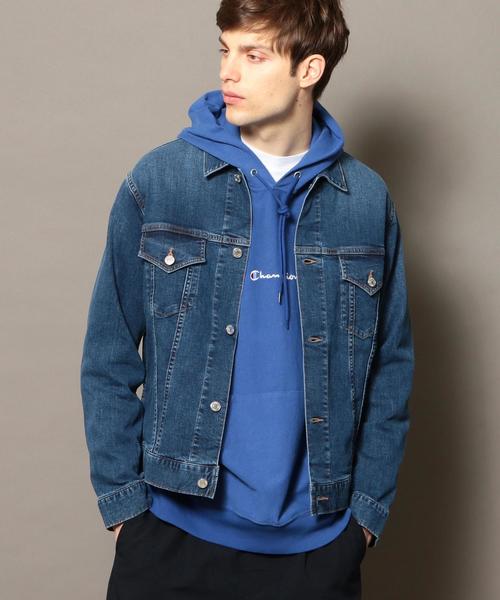 BEAUTY&YOUTH UNITED ARROWS(ビューティーアンドユースユナイテッドアローズ)の「【WEB限定】 by デニムジャケット/Gジャン(デニムジャケット・メンズ・ライトブルー/コバルトブルー・MEDIUM/SMALL/LARGE)」の2枚目の写真