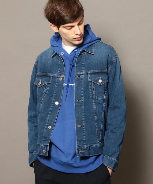 BEAUTY&YOUTH UNITED ARROWS(ビューティーアンドユースユナイテッドアローズ)の「【WEB限定】 by デニムジャケット/Gジャン(デニムジャケット・メンズ・ライトブルー/コバルトブルー・MEDIUM/SMALL/LARGE)」の7枚目の写真