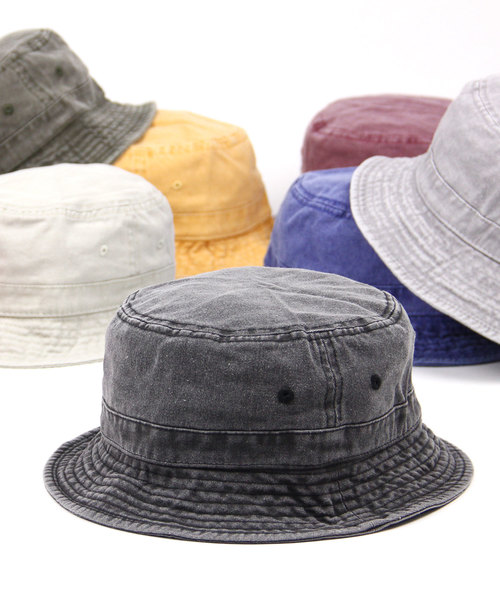 newhattan（ニューハッタン）の「NEWHATTAN ニューハッタン ピグメントダイバケットハット サファリハット（ハット・メンズ・レッド/ブルー/ゴールド/オリーブ/サンドベージュ/ネイビー/グレー/ブラック/バーガンディー/ピンク/ダークブラウン/ダークグレー/カーキ・FREE）」の20枚目の写真