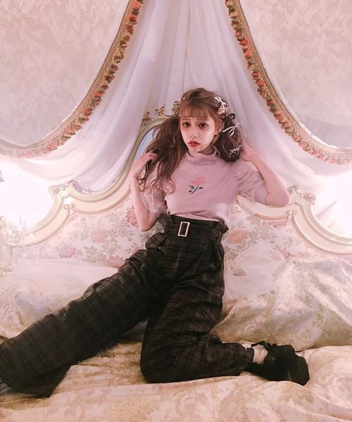 Swankiss（スワンキス）の「SK check LP/T（その他パンツ・レディース・ブラウン/レッド/グレー・FREE）」の3枚目の写真