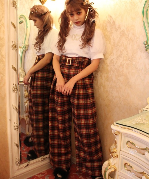 Swankiss（スワンキス）の「SK check LP/T（その他パンツ・レディース・ブラウン/レッド/グレー・FREE）」の7枚目の写真