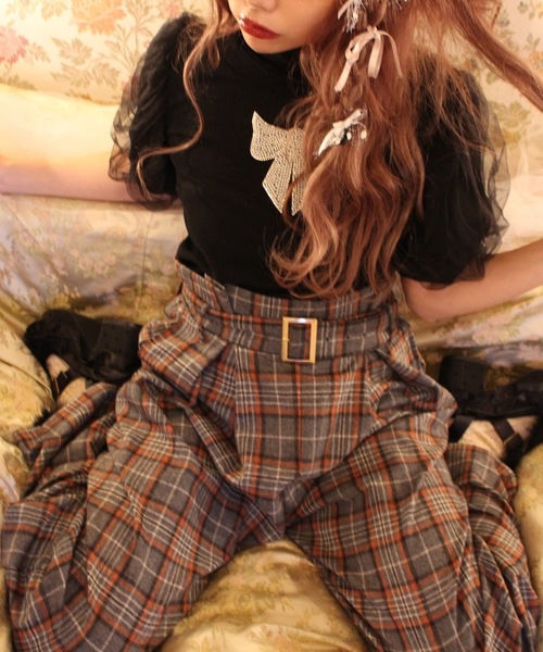 Swankiss（スワンキス）の「SK check LP/T（その他パンツ・レディース・ブラウン/レッド/グレー・FREE）」の6枚目の写真