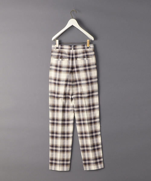 6（ロク）の「＜6(ROKU)＞CHECK TUCK PANTS/パンツ.（その他パンツ