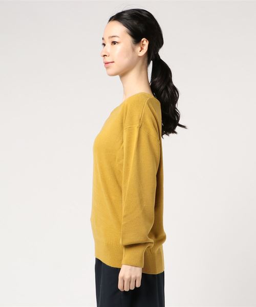 natural couture（ナチュラルクチュール）の「カシミアタッチVネック（ニット/セーター・レディース・ブラック/ベージュ/サックスブルー/ピンク/イエロー/アイボリー/ボルドー/ブルー・FREE）」の22枚目の写真