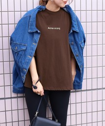 ゆったり七分袖ロゴTシャツ