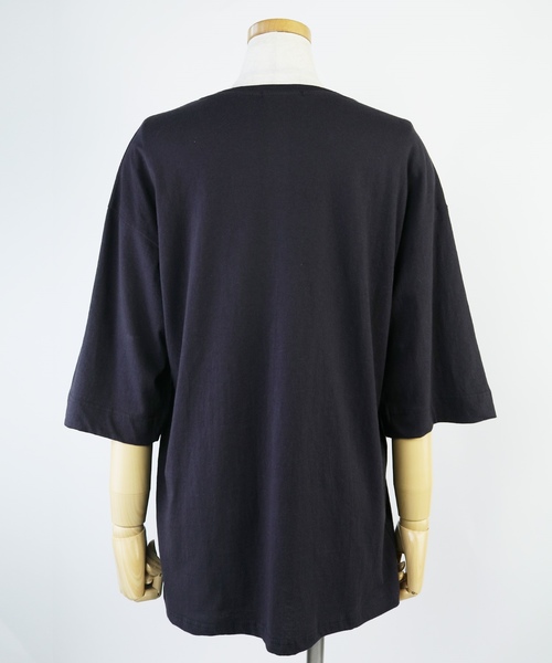 RHC ブラック 七分袖カットソー 7分袖カットソー ビッグシルエットTシャツ（Tシャツ/カットソー