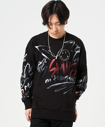 FUGA | フロント落書きグラフィックトレーナー/スウェット(スウェット)