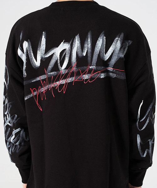 FUGA（フーガ）の「フロント落書きグラフィックトレーナー/スウェット（スウェット・メンズ・ブラック・FREE）」の5枚目の写真