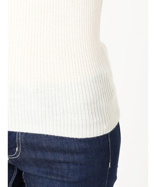 GYDA（ジェイダ）の「リブVネックニットTOPS（ニット/セーター・レディース・オフホワイト/グレー/ブラック/ボルドー・FREE）」の13枚目の写真