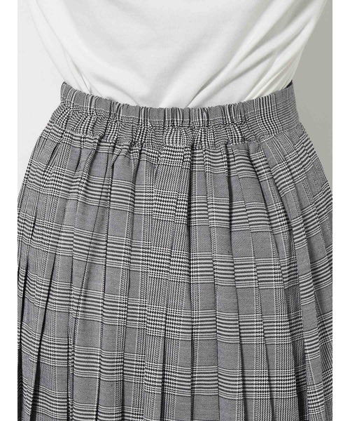 jouetie（ジュエティ）の「プリーツアシメスカート（スカート・レディース・ブラウン/グレー/ブルー・MEDIUM）」の16枚目の写真