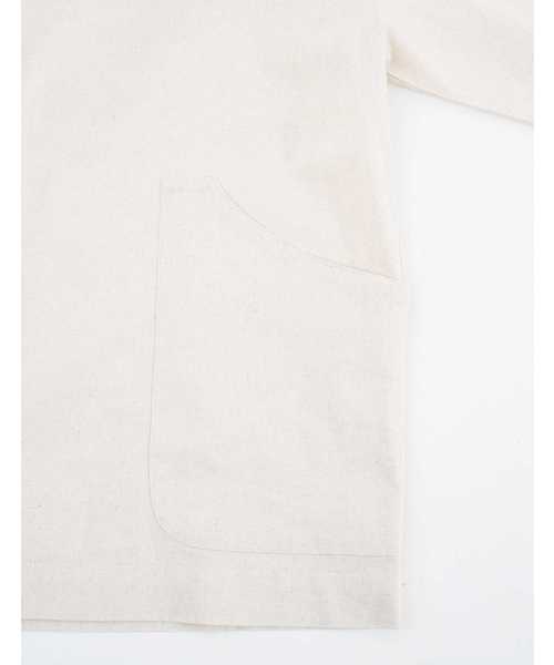 POU DOU DOU（プードゥドゥ）の「ぷっくり袖フィッシャーマンスモック（シャツ/ブラウス・レディース・オフホワイト/ブルー/キナリ・3）」の17枚目の写真