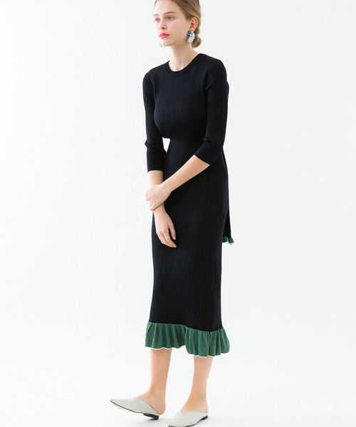 【TOGA PULLA/トーガプルラ】ワイドリブニットドレス TOGA PULLA（トーガ プルラ）の「【TOGA PULLA】ワイド