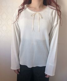 one after another NICE CLAUP | 【petite】 original print thermal tops(Tシャツ/カットソー)