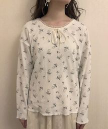 one after another NICE CLAUP | 【petite by NICE CLAUP】 original print thermal tops(Tシャツ/カットソー)
