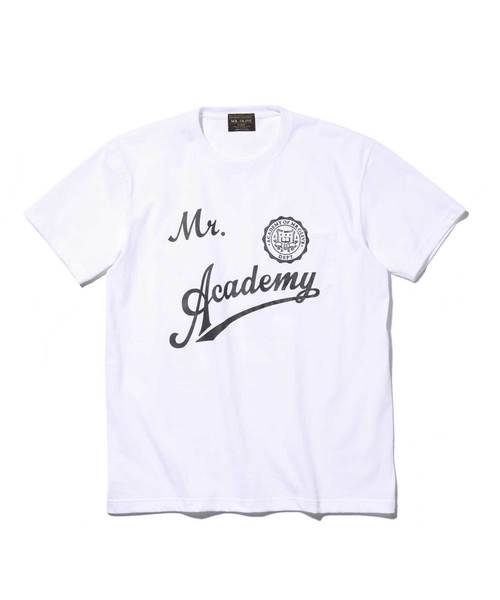 MR.OLIVE（ミスターオリーブ）の「7oz HEAVEY WEIGHT AMERICAN COTTON / ACADEMY T-SHIRT（Tシャツ/カットソー・メンズ・ネイビー/ブラック/オフホワイト・SMALL/X-LARGE/MEDIUM/LARGE）」の6枚目の写真