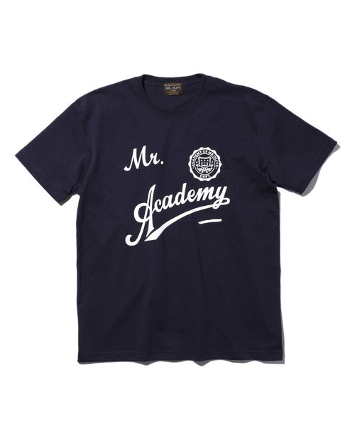 MR.OLIVE（ミスターオリーブ）の「7oz HEAVEY WEIGHT AMERICAN COTTON / ACADEMY T-SHIRT（Tシャツ/カットソー・メンズ・ネイビー/ブラック/オフホワイト・SMALL/X-LARGE/MEDIUM/LARGE）」の4枚目の写真