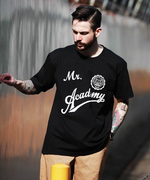 MR.OLIVE（ミスターオリーブ）の「7oz HEAVEY WEIGHT AMERICAN COTTON / ACADEMY T-SHIRT（Tシャツ/カットソー・メンズ・ネイビー/ブラック/オフホワイト・SMALL/X-LARGE/MEDIUM/LARGE）」の14枚目の写真