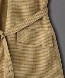 6（ロク）の「＜6(ROKU)＞CHECK ONE SHOULDER VEST/ベスト ◇（ベスト