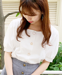 apres jour | イロイロボタンスクエアネックブラウス【ZOZOTOWN限定アイテム】19SS(シャツ/ブラウス)