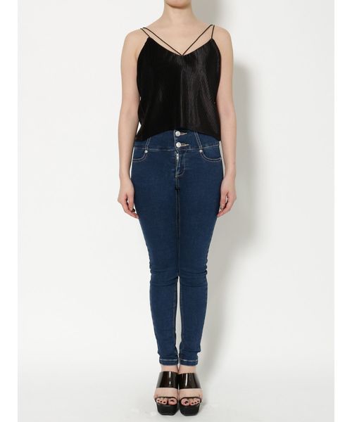 EMODA（エモダ）の「2WAYクロスプリーツキャミソール（キャミソール・レディース・ブラック/カーキ/オレンジ・FREE）」の11枚目の写真